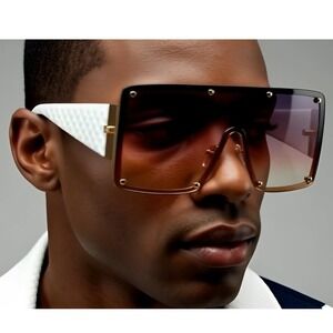 Women Retro Shield Style Party Club Rave DJ Ski‎ Beach SUN GLASSES Burgundy 2026